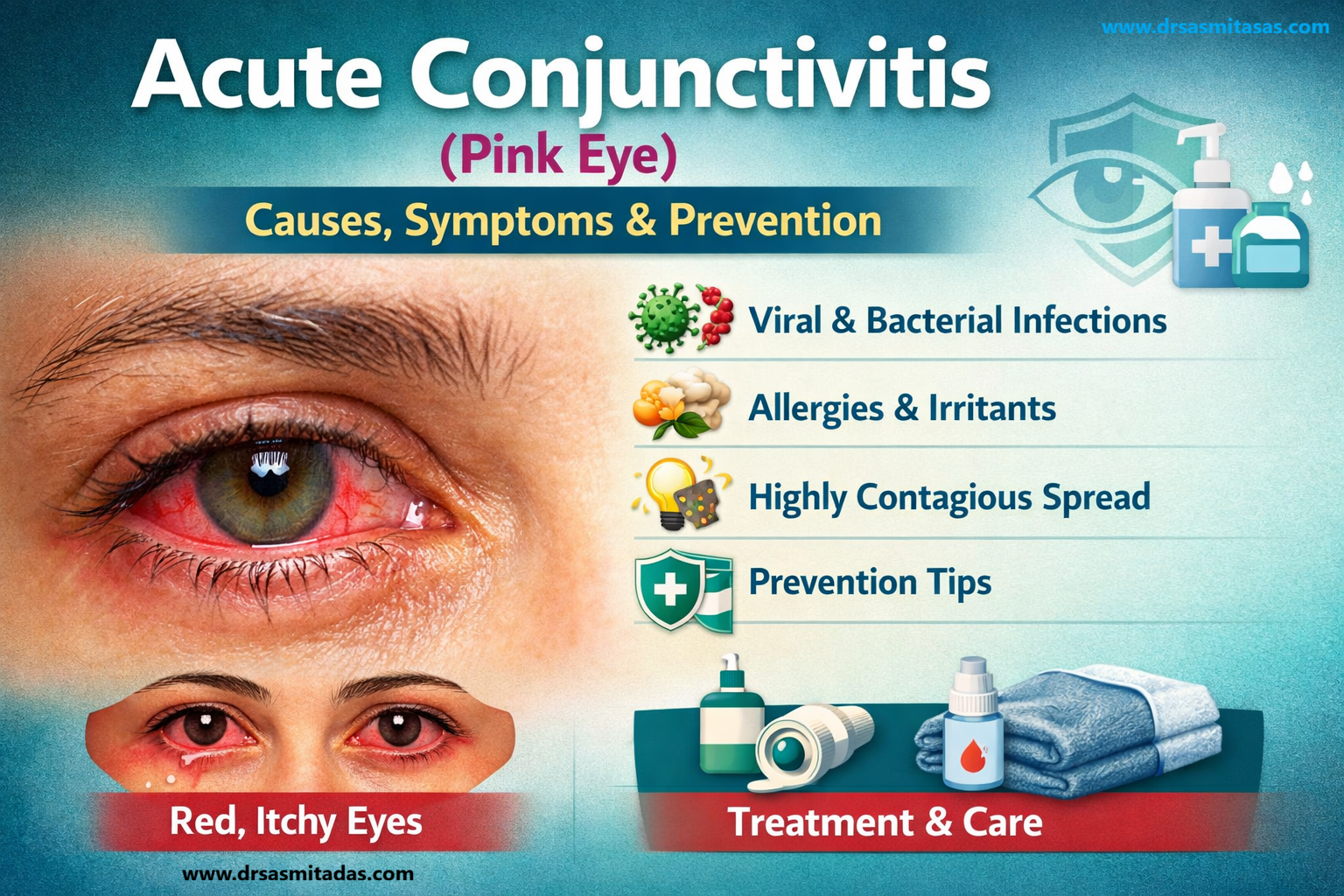 Acute Conjunctivitis (Pink Eye): Causes, Symptoms & Prevention